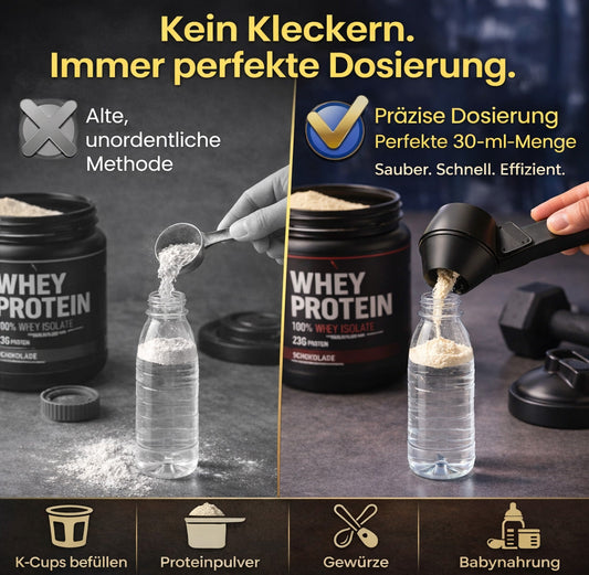 KUBOZN® Mehrzweck-Präzisionslöffel & Trichter für Pulver